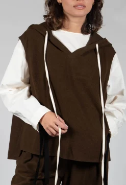 SOH Tops^Sleeveless Basics Vest in Khaki
