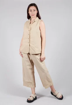 Album Di Famiglia Jackets^Sleeveless Blazer CC in Cream