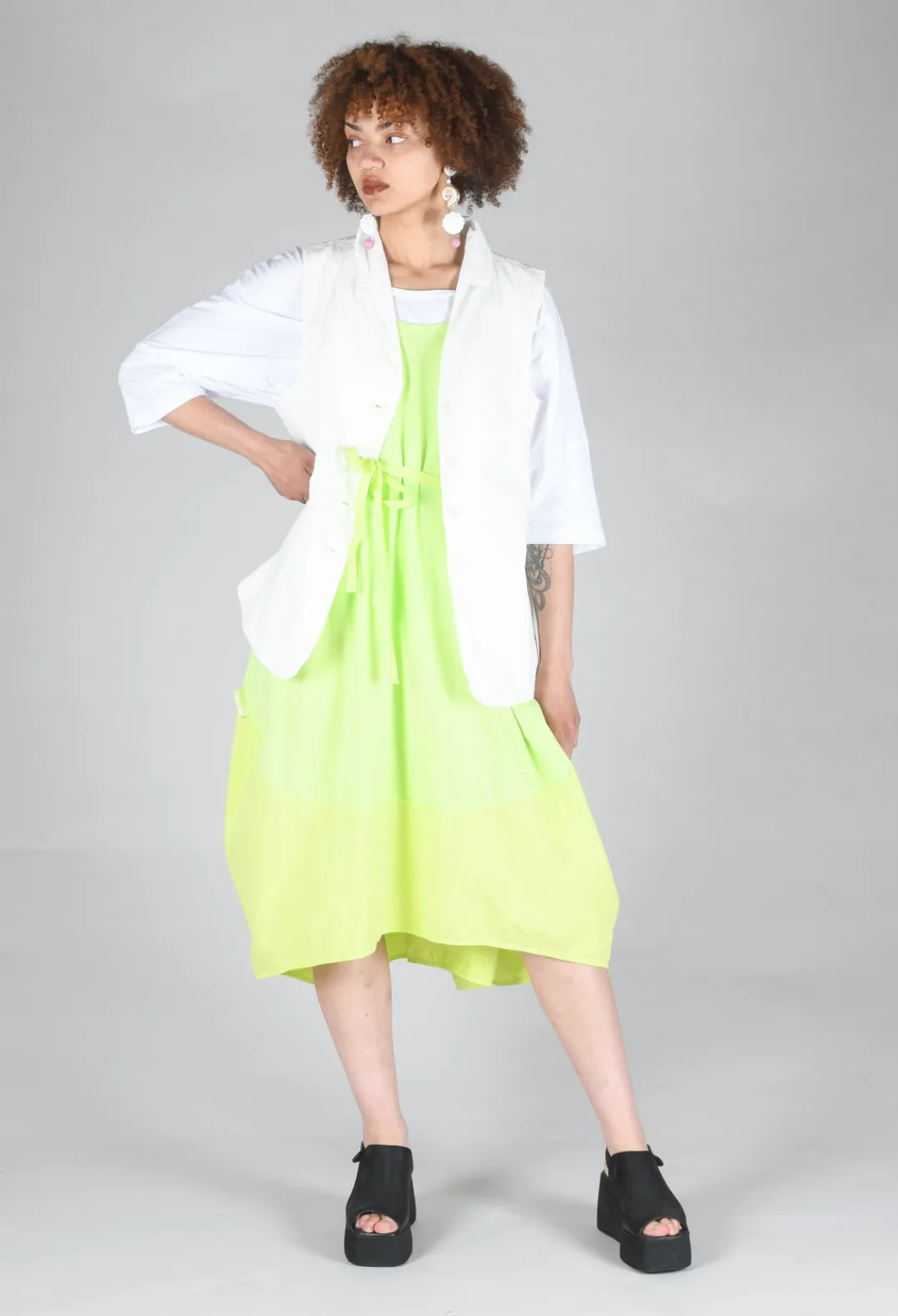 Album Di Famiglia Jackets^Sleeveless Blazer CC in Milk