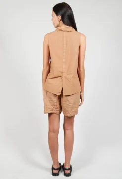 Album Di Famiglia Jackets^Sleeveless Blazer CC in Pottery