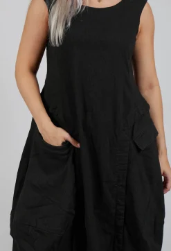 Rundholz Black Label Dresses^Sleeveless Dress with Tulip Hem in Jungle Stripe