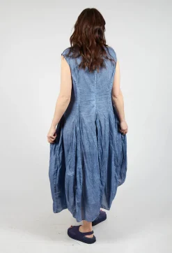 Rundholz Black Label Dresses^Sleeveless Dress with Tulip Hem in Navy Cloud