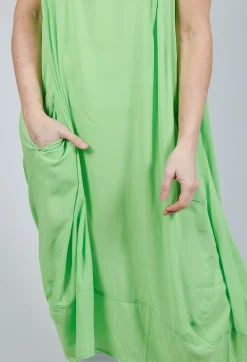 Rundholz Black Label Dresses^Sleeveless Jersey Dress with Tulip Hem in Lime