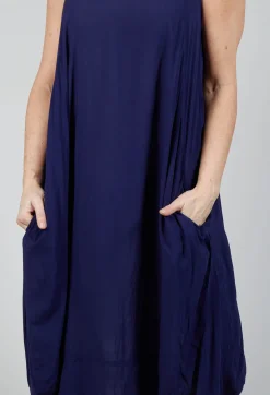 Rundholz Black Label Dresses^Sleeveless Jersey Dress with Tulip Hem in Azur