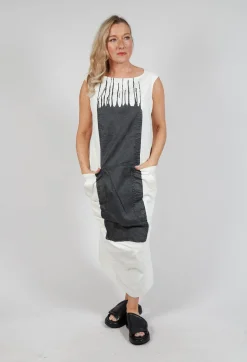 Rundholz Mainline Dresses^Sleeveless Midi Dress in Black Paint
