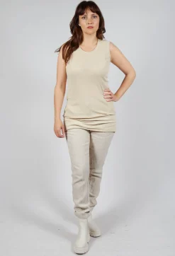 Rundholz Mainline Tops^Sleeveless Tank in Bone