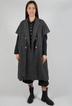 Album Di Famiglia Coats^Sleevless Coat HW in Peppper