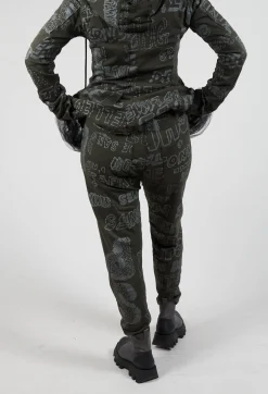Rundholz Black Label Trousers^Slim Leg Joggers in Jungle Shiny Print