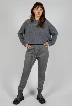 Rundholz Black Label Trousers^Slim Leg Joggers in Rock