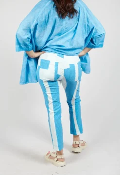 Rundholz Black Label Trousers^Slim Leg Pull On Trousers in Malibu Print
