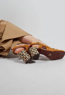 Chie Mihara Heels^Sling Back Heel with Fringing Detail