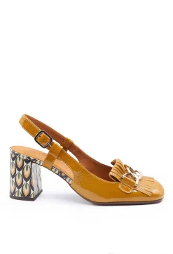 Chie Mihara Heels^Sling Back Heel with Fringing Detail