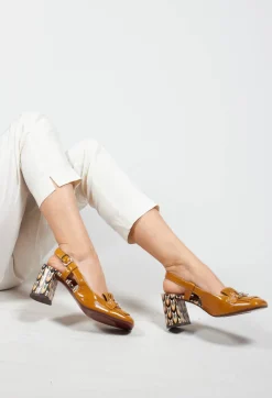 Chie Mihara Heels^Sling Back Heel with Fringing Detail