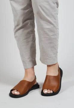 Lofina Sandals|Boots^Slingback Slip On Sandals in Gasoline Camel