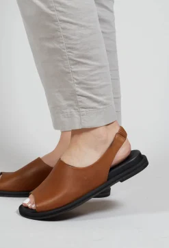 Lofina Sandals|Boots^Slingback Slip On Sandals in Gasoline Camel