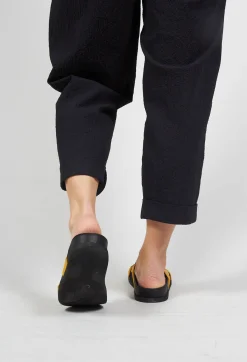 Lofina Sandals^Slip on Sandal in Gasoline Zafferano