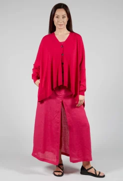 Sarah Pacini Cardigans^Slouch Cardigan in Raspberry