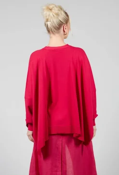 Sarah Pacini Cardigans^Slouch Cardigan in Raspberry