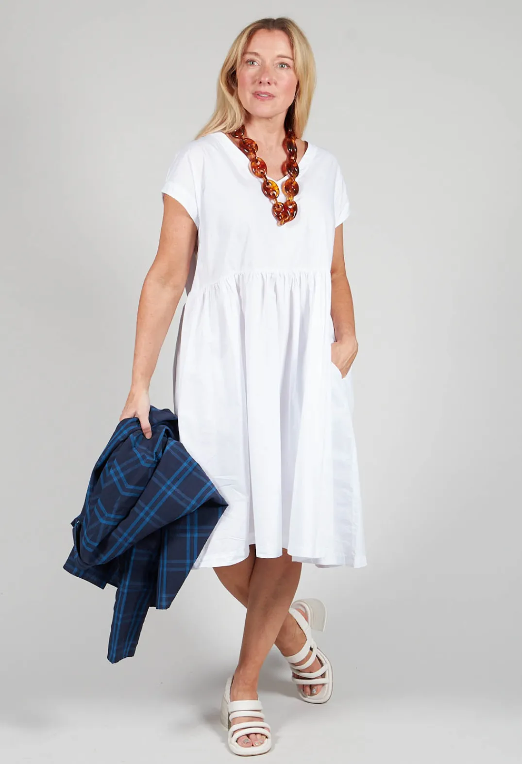 Amici Dresses^Smock Dress in Bianco