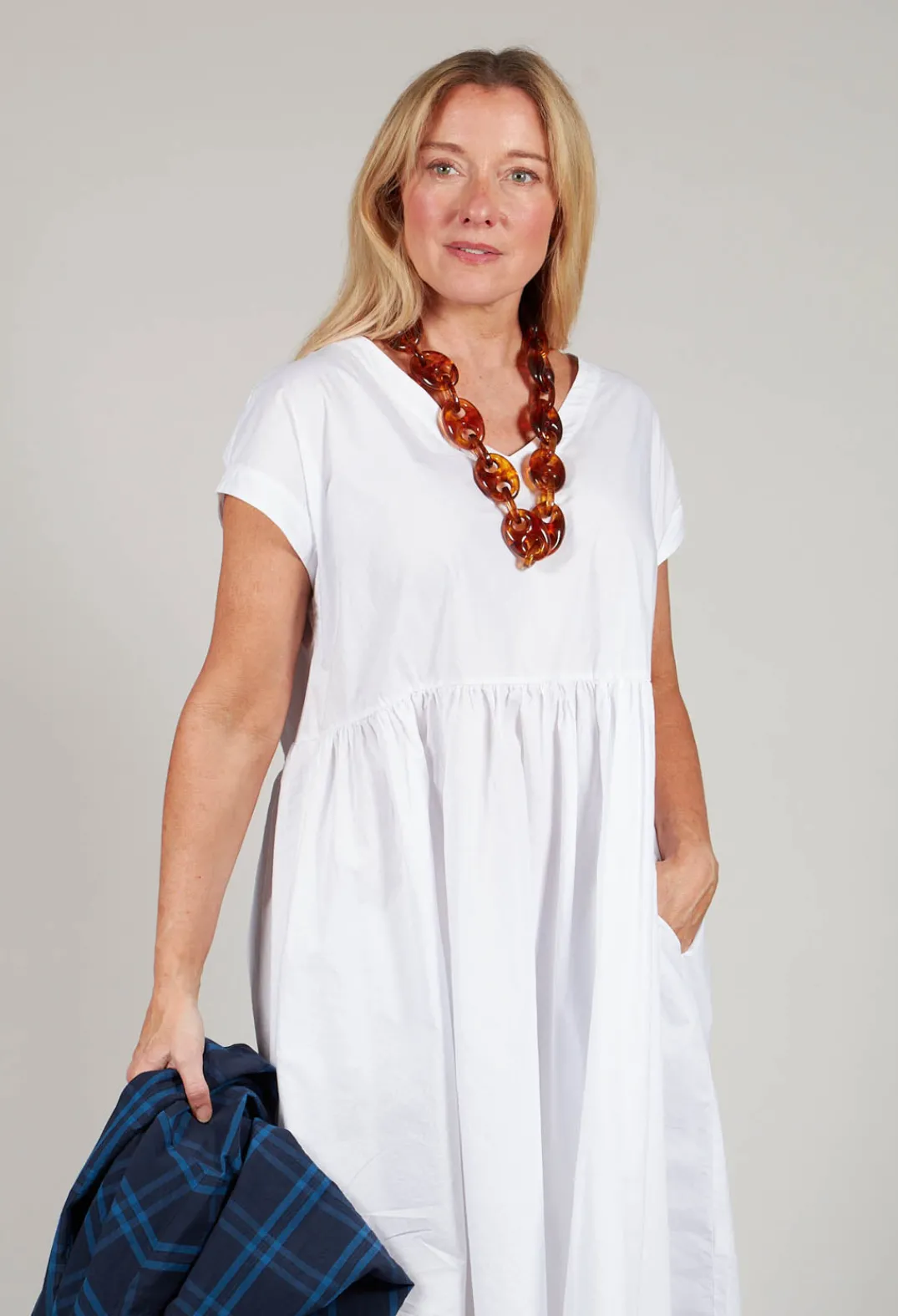 Amici Dresses^Smock Dress in Bianco