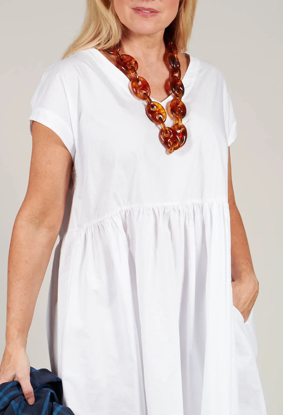Amici Dresses^Smock Dress in Bianco