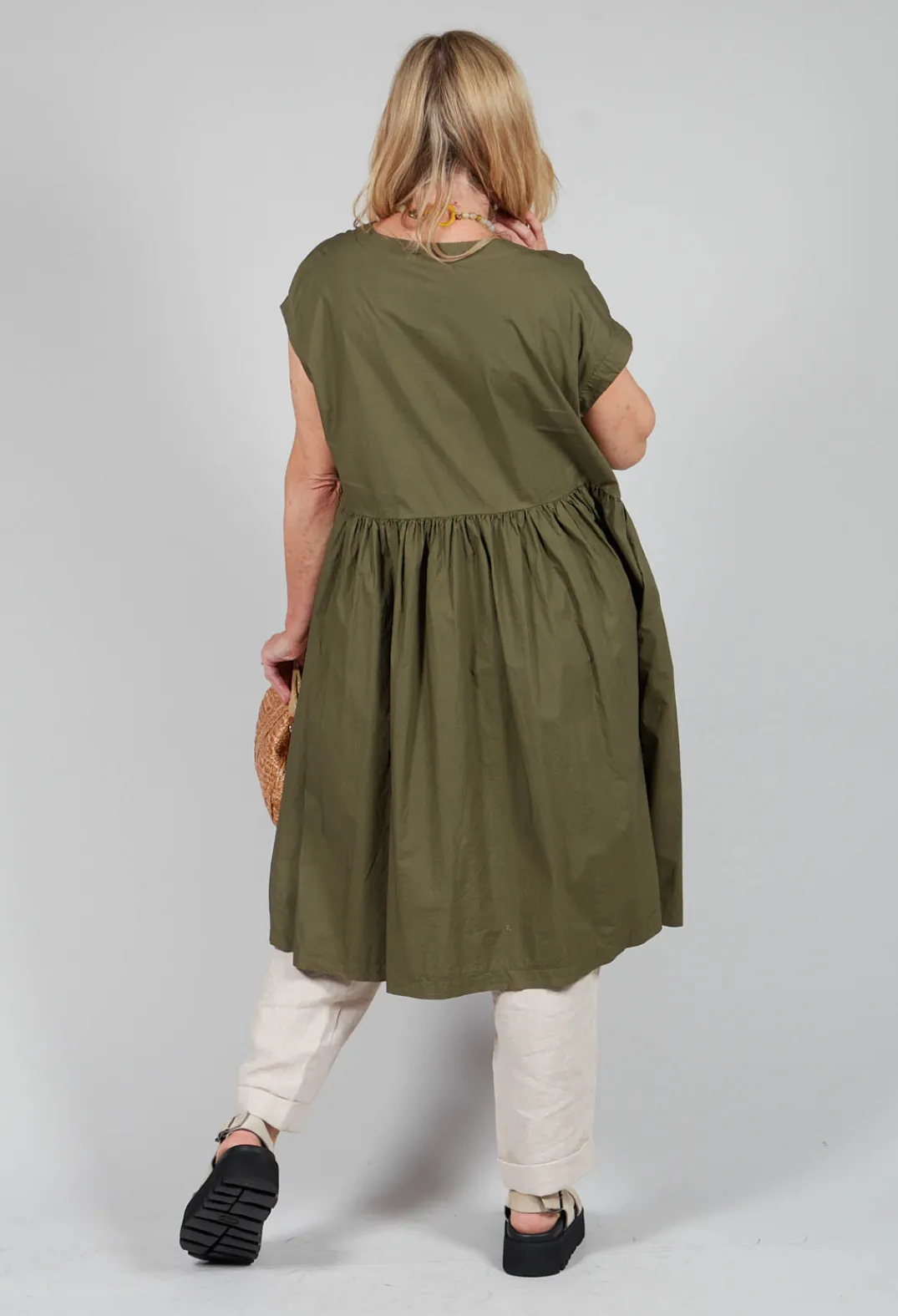 Amici Dresses^Smock Dress in Oliva