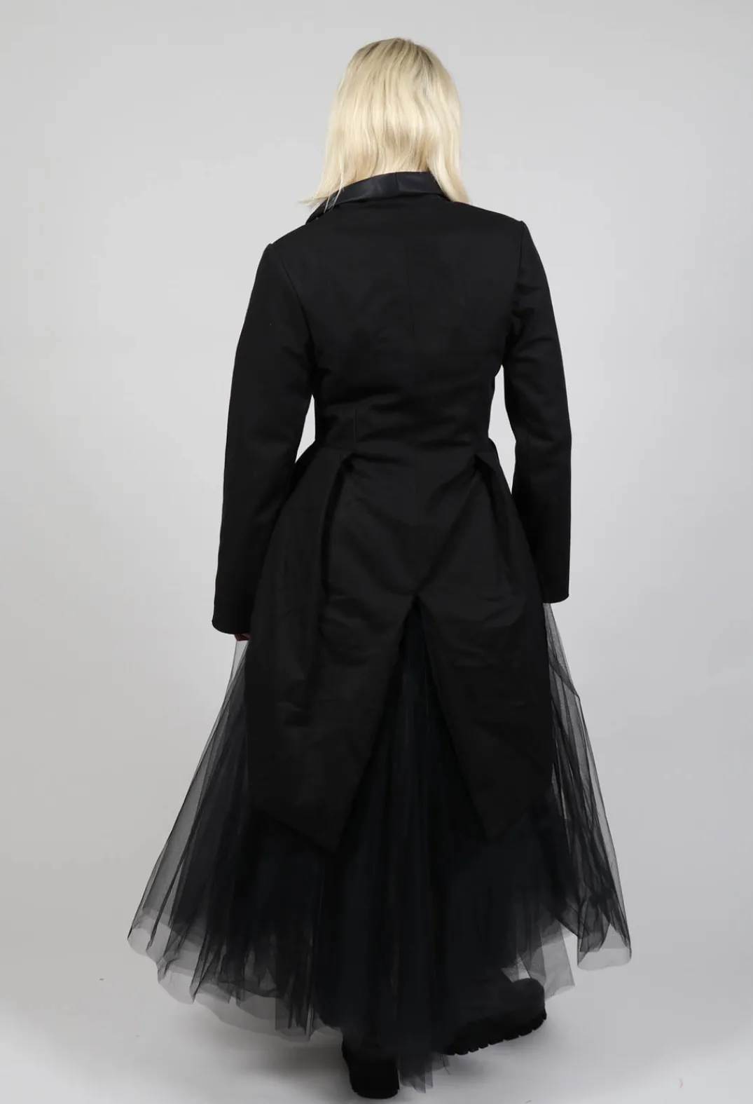 Another Archive Jackets^Snow Dark Long Blazer Tulle