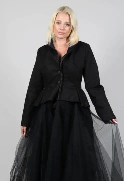 Another Archive Jackets^Snow Dark Long Blazer Tulle