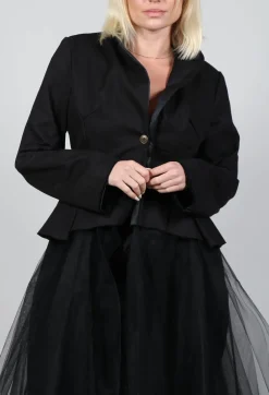 Another Archive Jackets^Snow Dark Long Blazer Tulle