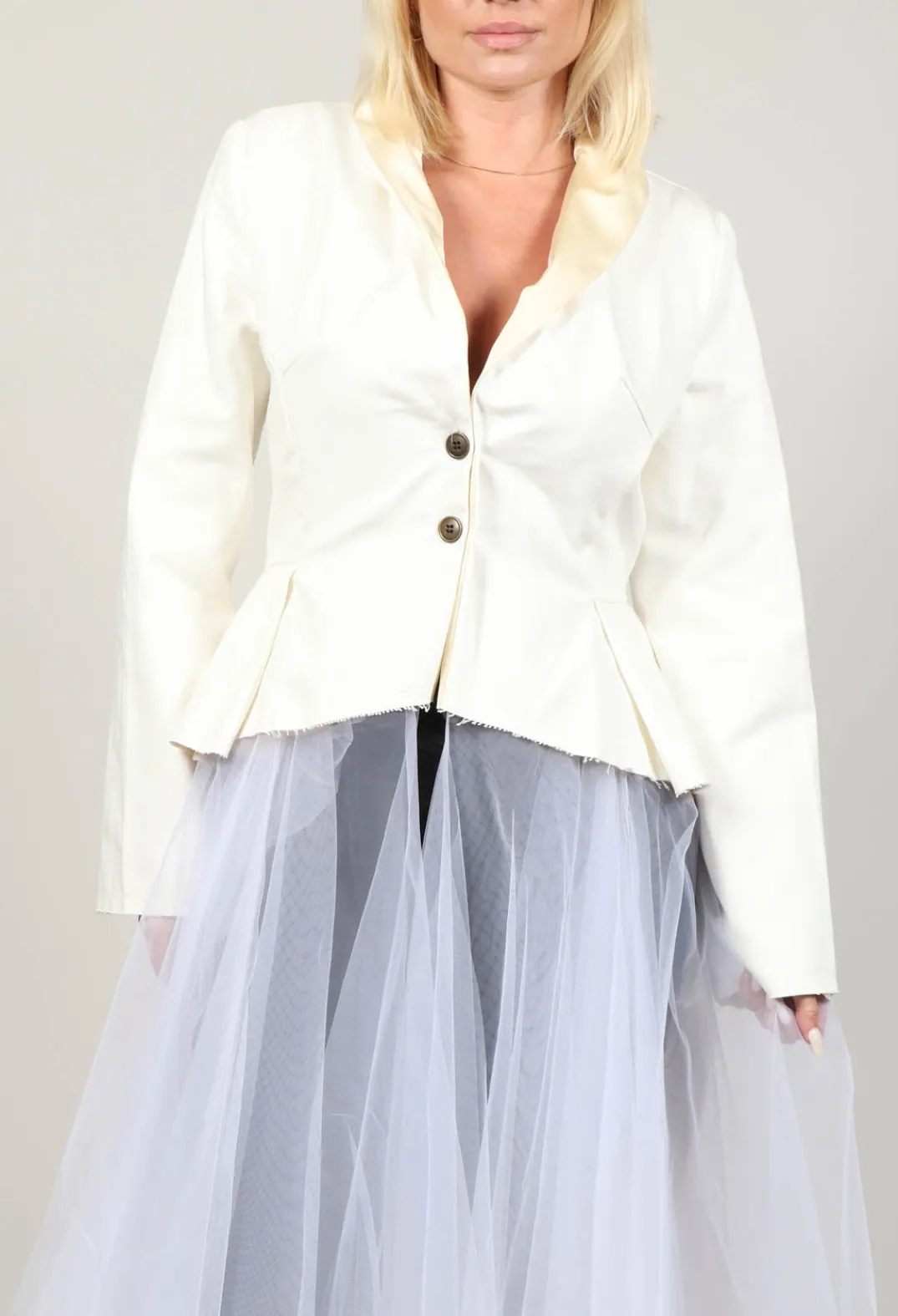 Another Archive Jackets^Snow White Long Blazer Tulle