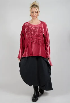 La Vaca Loca Tops^Sobre Top in Prism Red
