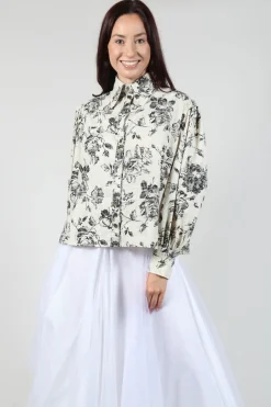 Another Archive Shirts & Blouses^Soft Black Flower Shirt