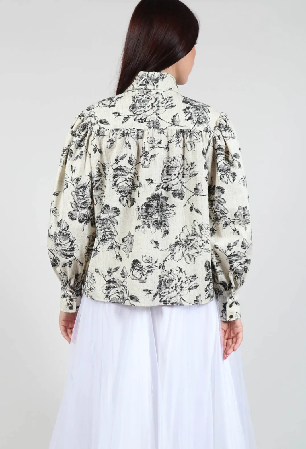 Another Archive Shirts & Blouses^Soft Black Flower Shirt