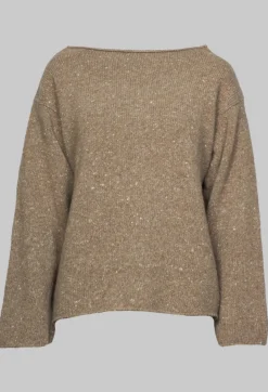 EastByEastWest Jumpers^Somerset Cashmere Blend Jumper in Latte