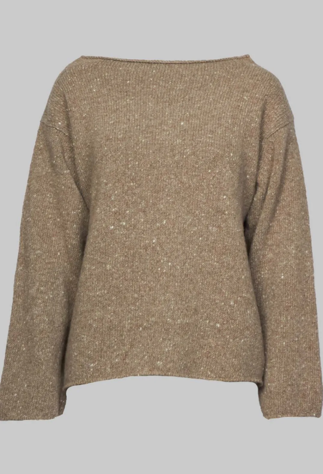 EastByEastWest Jumpers^Somerset Cashmere Blend Jumper in Latte
