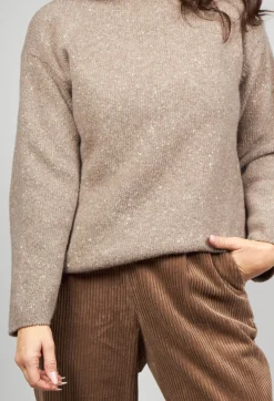 EastByEastWest Jumpers^Somerset Cashmere Blend Jumper in Latte