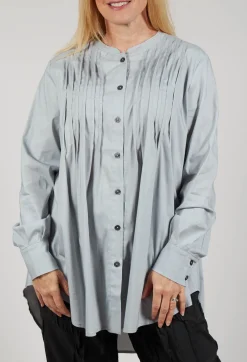Hindahl u0026 Skudelny Shirts & Blouses^Sonoro Blouse with Quilted Tucks in Stone