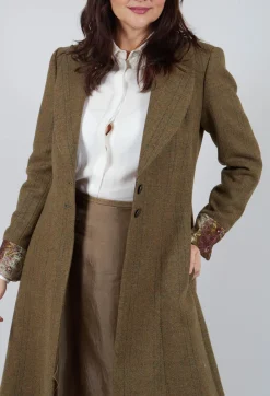 T.ba Coats^Soul Embroidery Coat in Tweed
