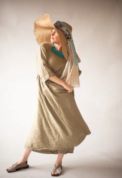 Papucei Flats^Square Toe Seamus Flat in Beige