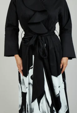 Bize Dresses^Statement Collar Dress in Black
