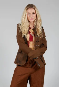 Masnada Jackets^Statement Utility Jacket in Land