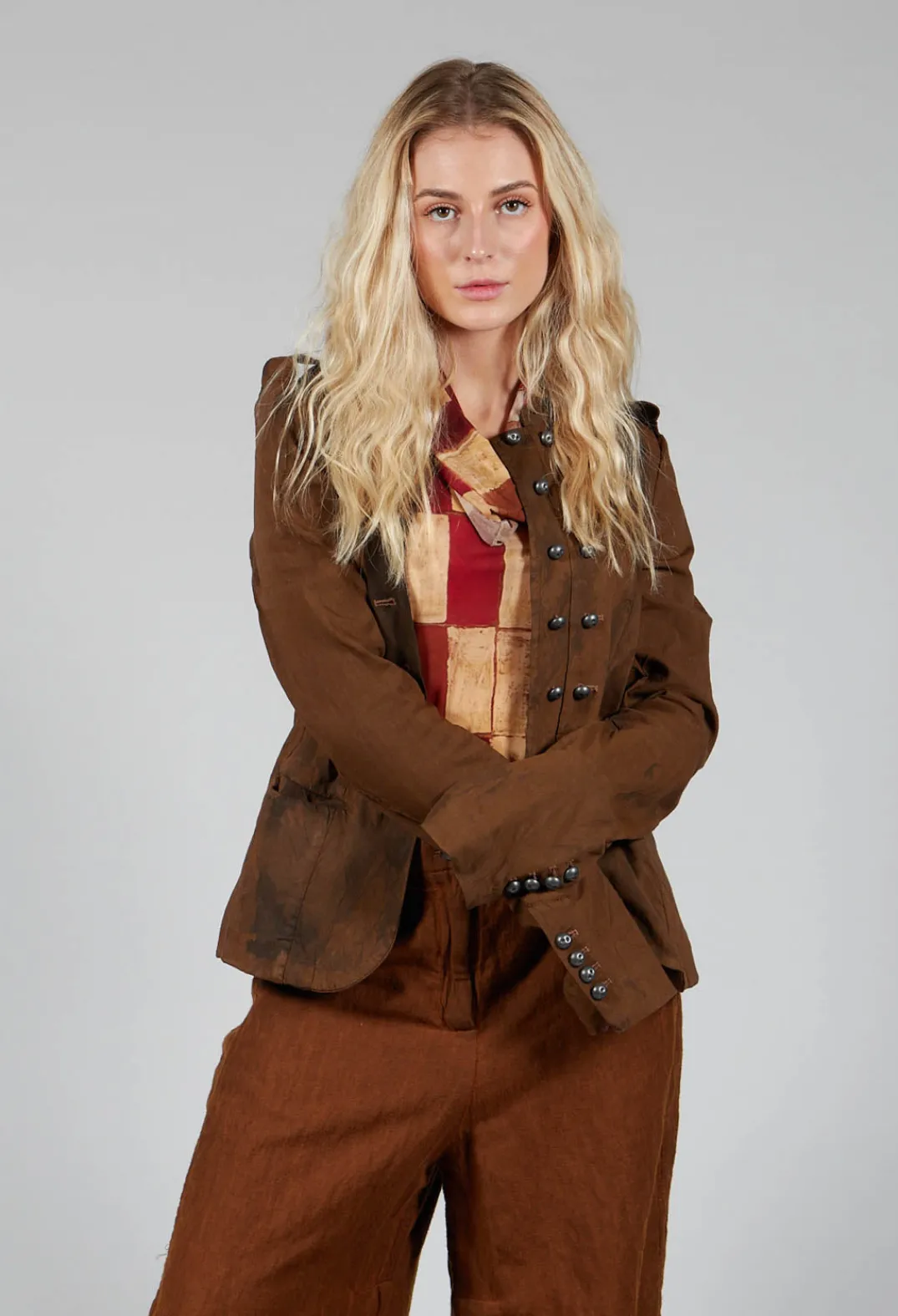 Masnada Jackets^Statement Utility Jacket in Land