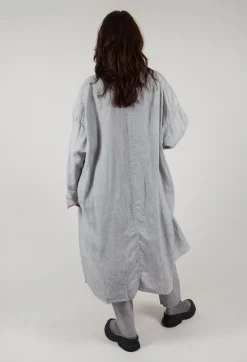 Umit Unal Coats^Stitch Cotton Overcoat in Original Grey