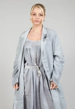 Umit Unal Coats^Stitch Cotton Overcoat in Original Grey
