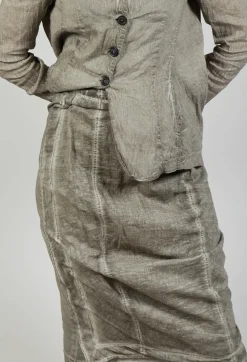 Rundholz Mainline Skirts^Stitch Pencil Skirt in Hay Cloud