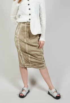 Rundholz Mainline Skirts^Stitch Pencil Skirt in Straw Cloud