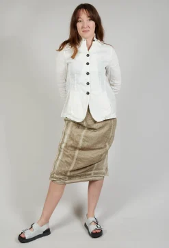 Rundholz Mainline Skirts^Stitch Pencil Skirt in Straw Cloud
