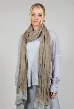 Umit Unal Scarves^Stitch Scarf in Original Beige