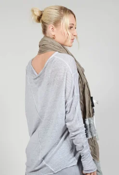Umit Unal Scarves^Stitch Scarf in Original Beige