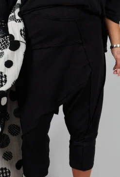 Bread and Butter Trousers^Stitched Cotton Trouers in Black